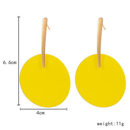 Fashion Geometry Design Women Drop Earrings