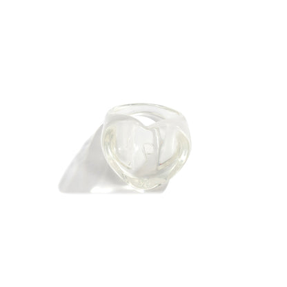 3D Sweetheart Design Acrylic Women Fashion Rings