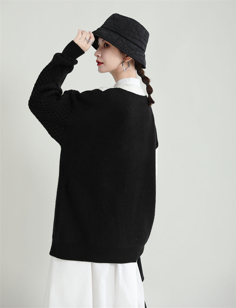 Designed Women Zipper Knitted Winter Sweaters