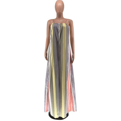 Summer Bohemian Backless Women Jumpsuits