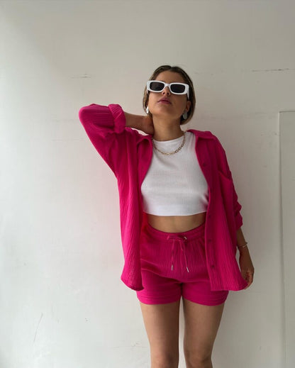 Casual Drawstring Plus Sizes Three Pieces Women Suits