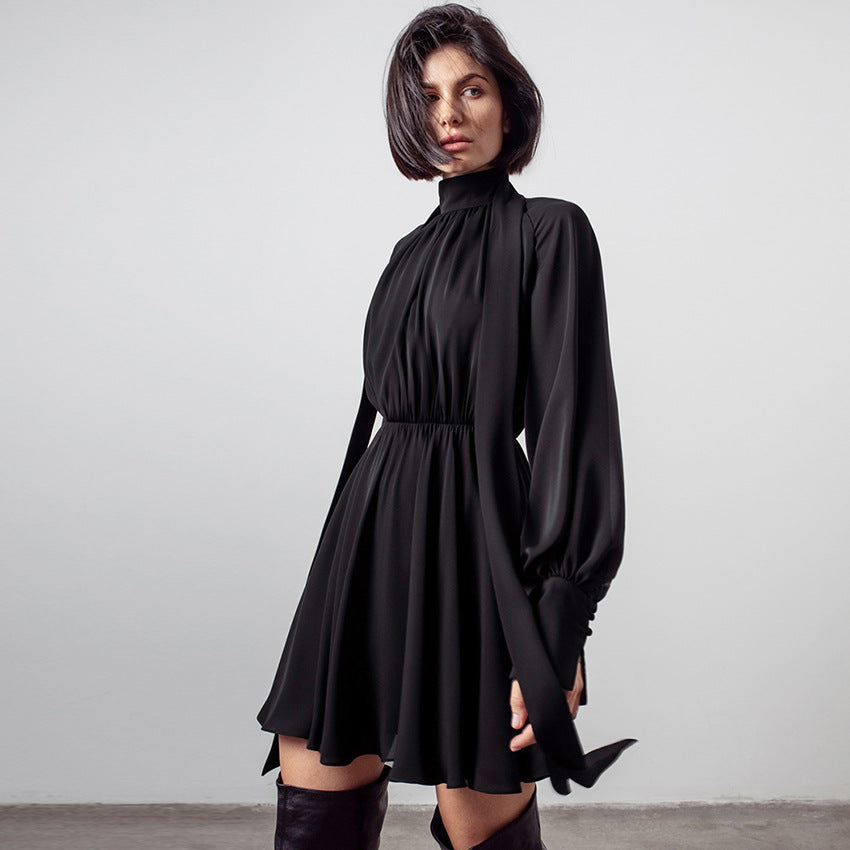 Elegant Bowknot Chiffon A Line Mini Dresses