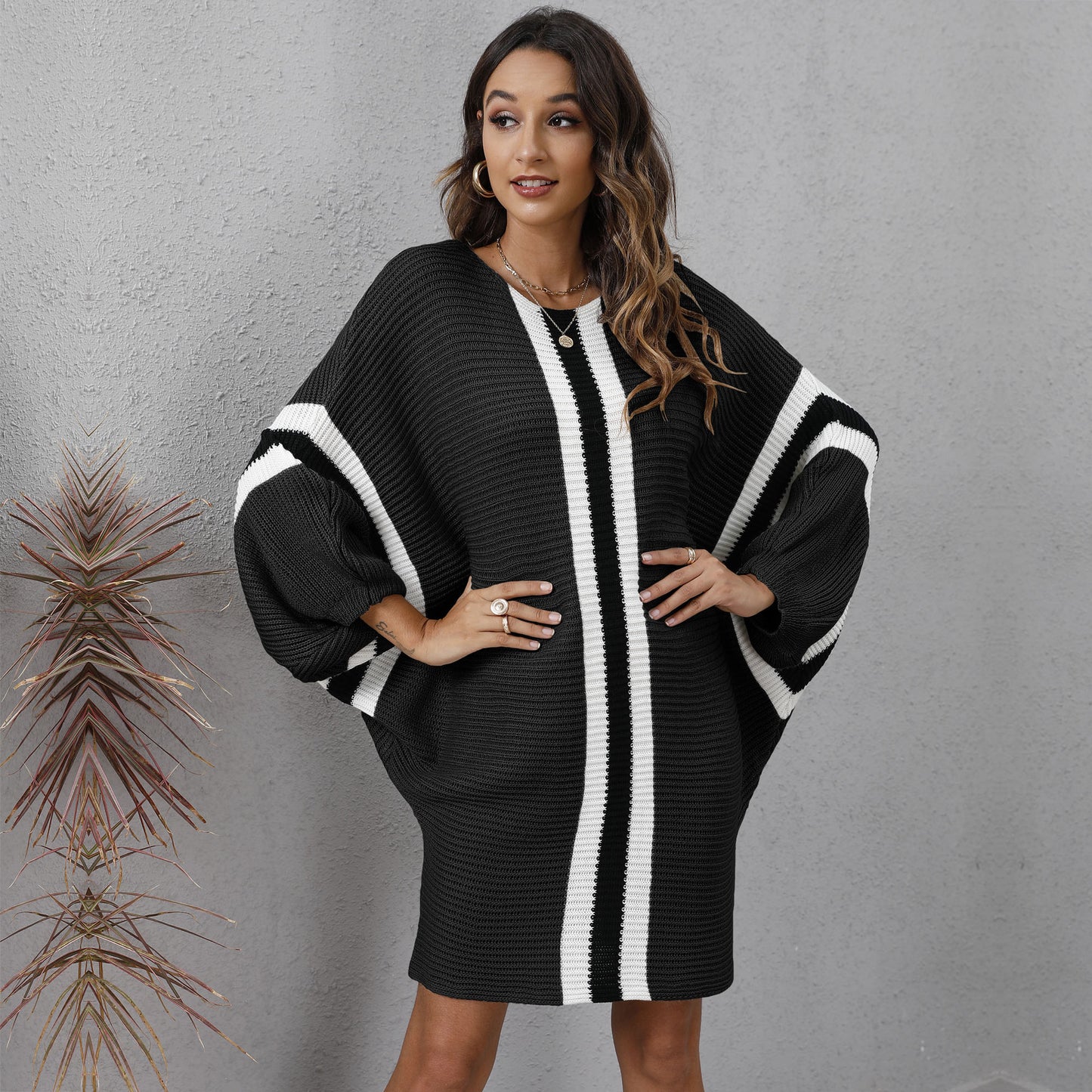 Casual Knitting Bat Sleeves Knitting Sweaters for Women