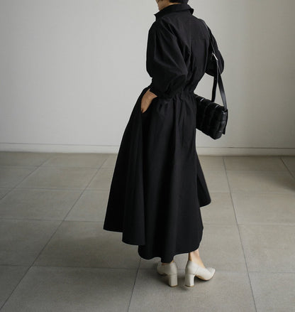Casual Loose Fashion Long Maxi Shirts Dresses-STYLEGOING