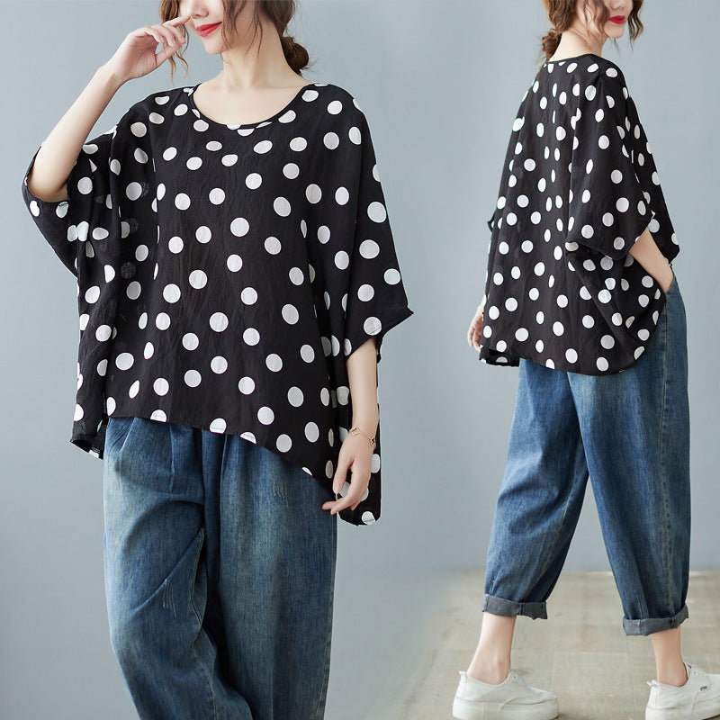 Summer Plus Sizes Short Sleeves Blouses Shirts