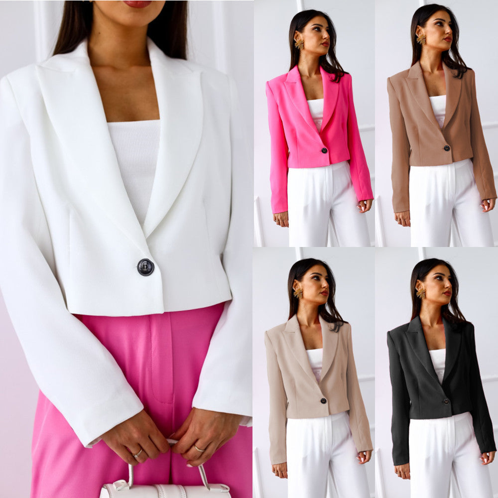 Women Long Sleeves Short Blazers
