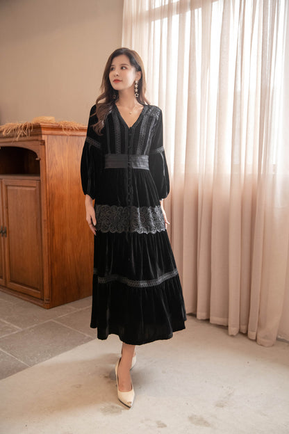 Vintage Long Sleeves Winter Dresses