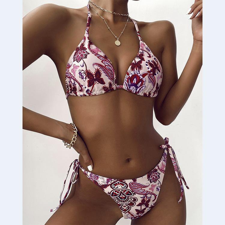 Women Sexy Butterfly Print Bikini Swimwear-STYLEGOING