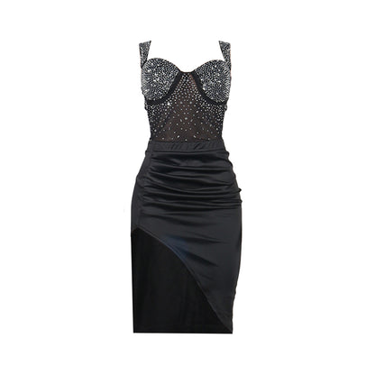 Sexy Backless Two Pieces Night Party Dresses