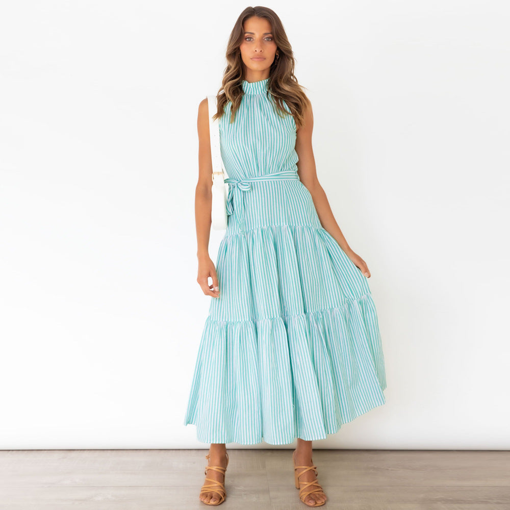 Summer Striped Summer Long Maxi Dresses