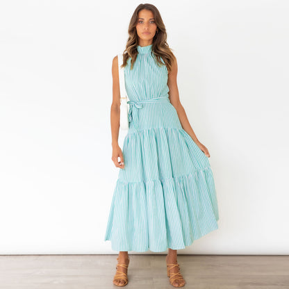 Summer Striped Summer Long Maxi Dresses