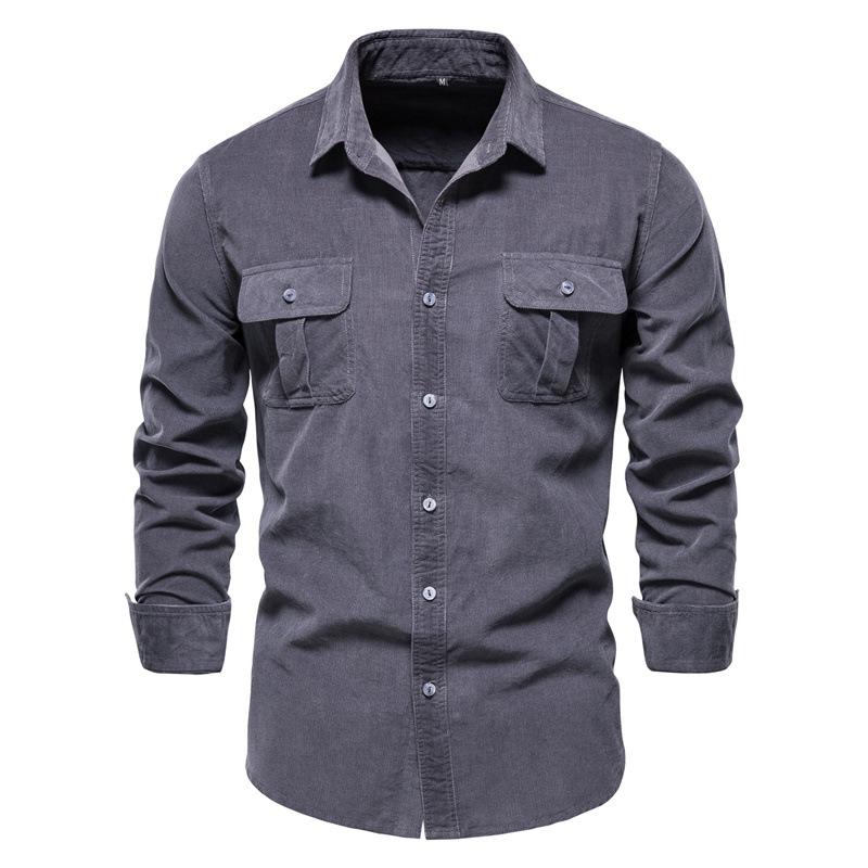 Casual Men Cotton Long Sleeves Shirts