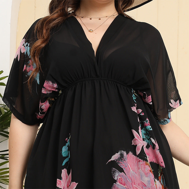 Bohemian Chiffon Plus Sizes Summer Beach Dresses