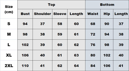 Casual Spring Shirts and Shorts Women Suits