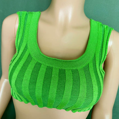 Sexy High Neck Knitting Women Short Tops Suits