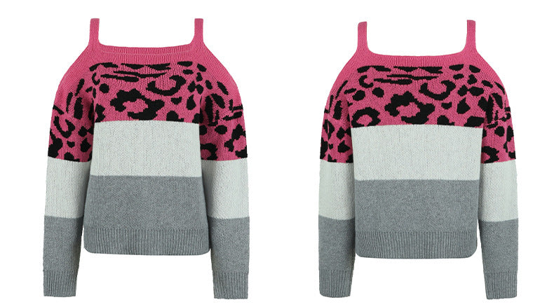 Sexy Off The Shoulder Women Knitting Sweaters