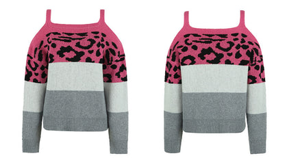 Sexy Off The Shoulder Women Knitting Sweaters