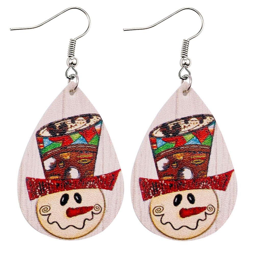 Christmas Vintage Animal Print Earrings 2 Sets