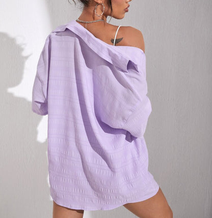 Casual Long Sleeves Shirts & Short Pants