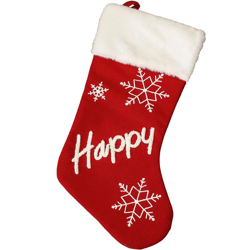 Red Christmas Party Snowflake Gifts Socks