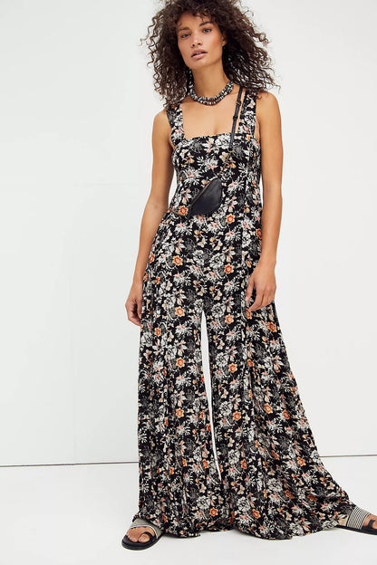 Casual High Waist Women Wide Legs Jumpsuits