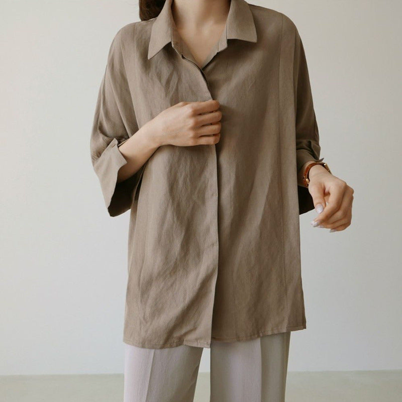 Casual Cotton Long Sleeves Shirts for Women