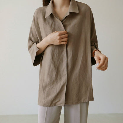 Casual Cotton Long Sleeves Shirts for Women