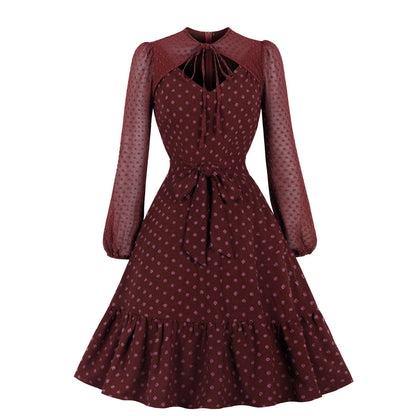Elegant Tulle Ruffled Long Sleeves Dresses