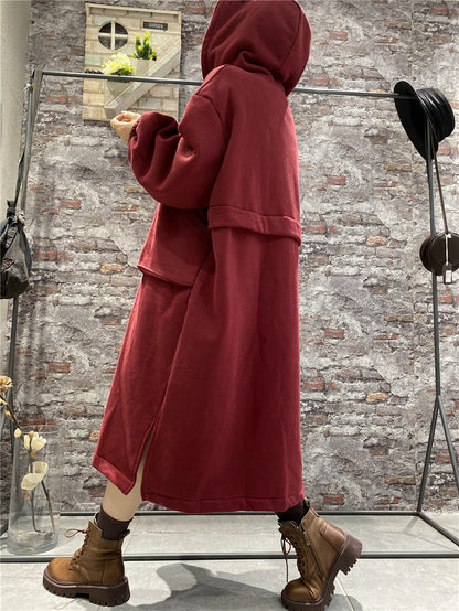 Winter Velvet Plus Sizes Women Cozy Long Dresses