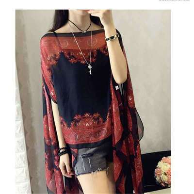 Summer Chiffon Women Cape Covers