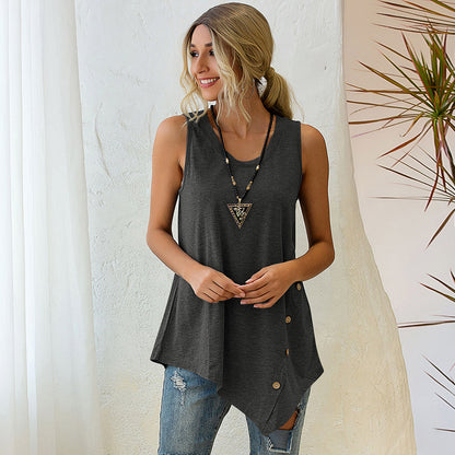 Sexy Sleeveless Irregular Tank Tops for Women