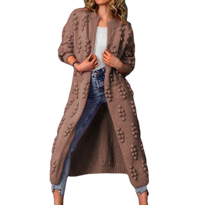 Casual Knitted Long Cardigan Coats for Women