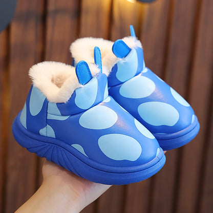 Cute Warm Winter Cotton Slippers for Kids