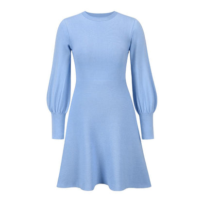 Women Plus Sizes Knitting Winter Dresses-STYLEGOING