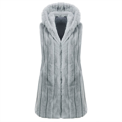 Fashion Artificial Fur Winter Sleeveless Vest