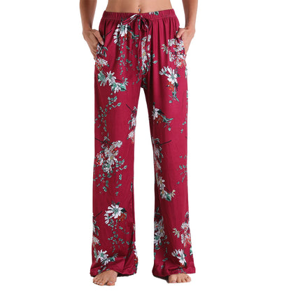 Leisure Women Comfortable Pants with Pocket