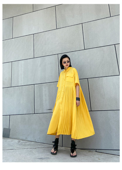 Designed Summer Short Sleeves Long Cozy Dresses
