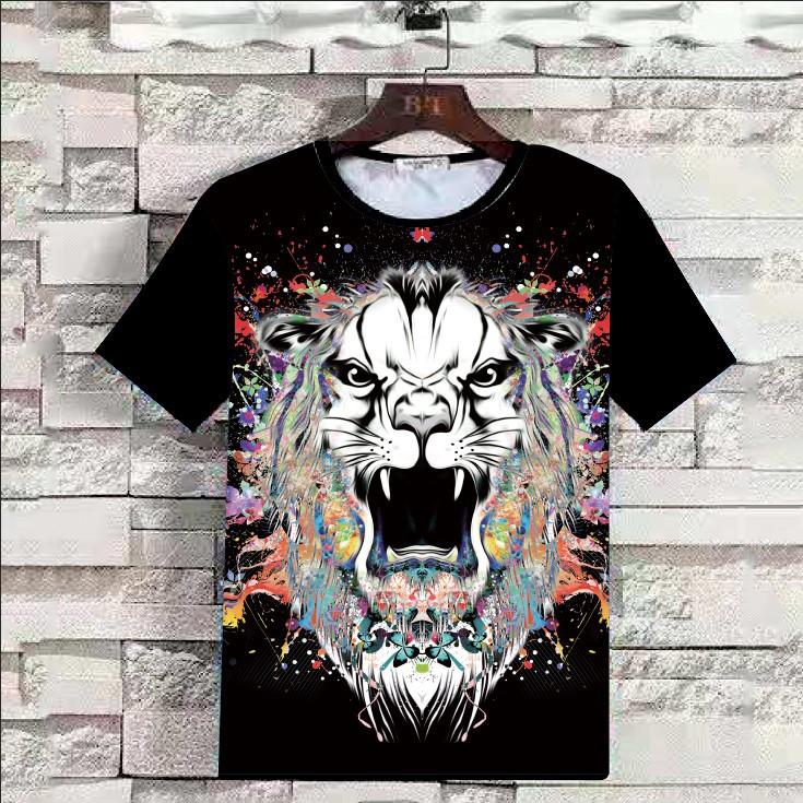Summer 3D Animal Print Men T Shirts-STYLEGOING