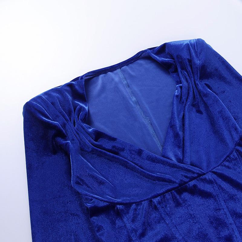 Sexy Women Slim Long Sleeves Suede Bodycon Dresses--Free Shipping at meselling99
