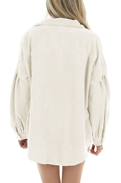 Casual Corduroy Long Sleeves Fall Shirts