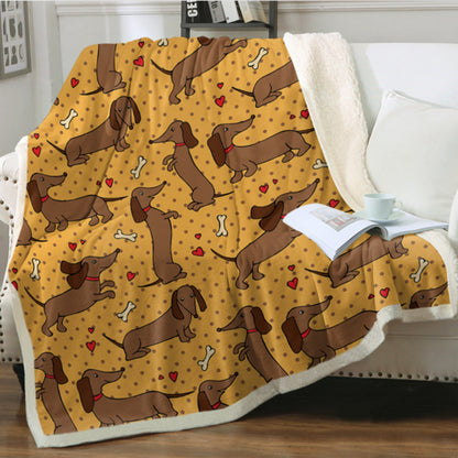 Cute Dog Print Fleece Blankets for Christmas