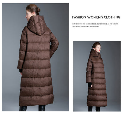 Luxury Winter Plus Sizes Long Down Coats for Women