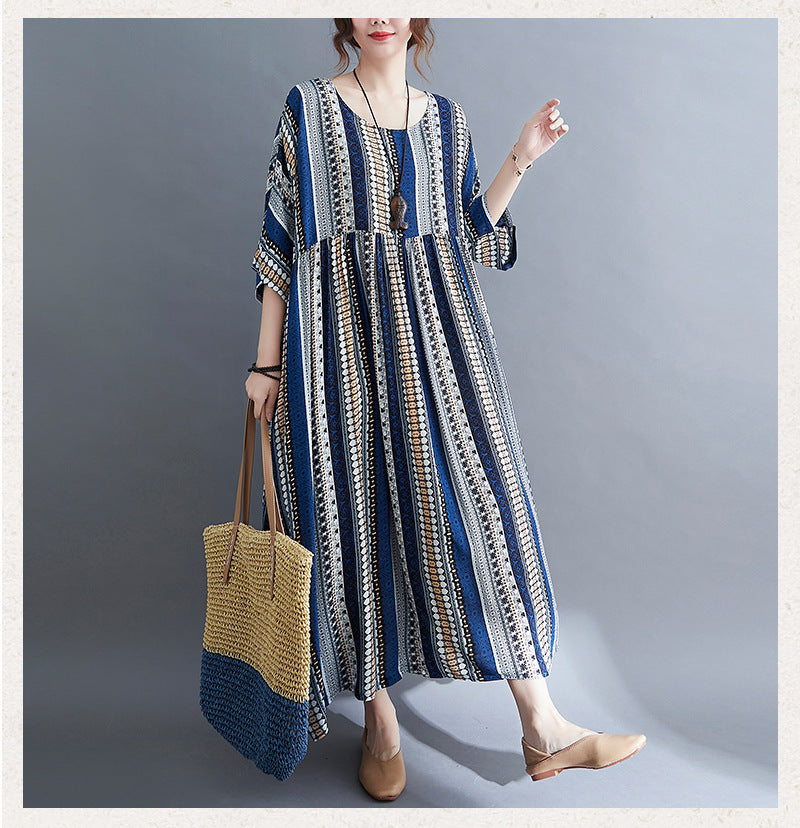 Women Loose Plus Sizes Long Dresses