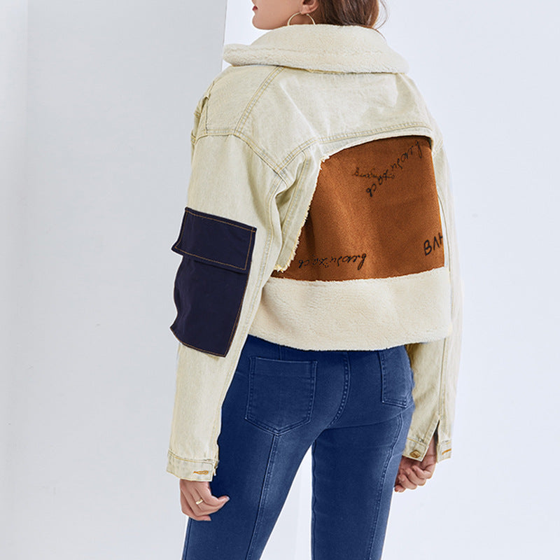 Luxury Hip Hop Sherpa Jacket Coats for Women