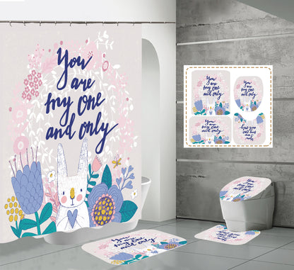Happy Easter Day Shower Curtain Sets