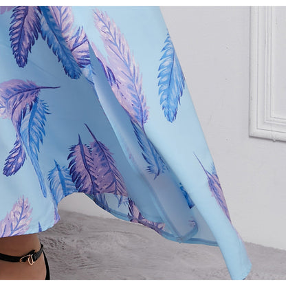Women Floral Print Plus Sizes Dresses