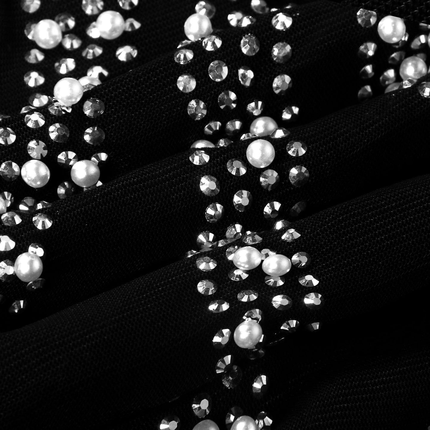 Sexy Women See Through Rhinestone Night Party Dresses-STYLEGOING
