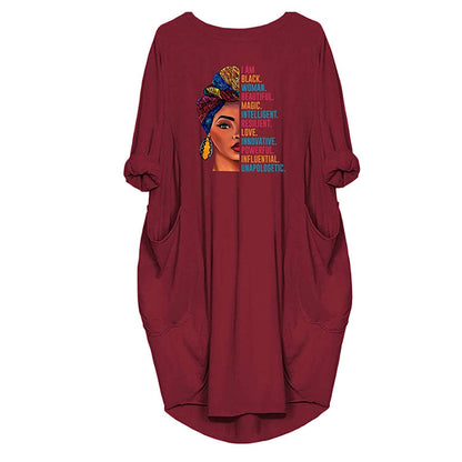 African Casual Round Neck Plus Sizes Top Blouses