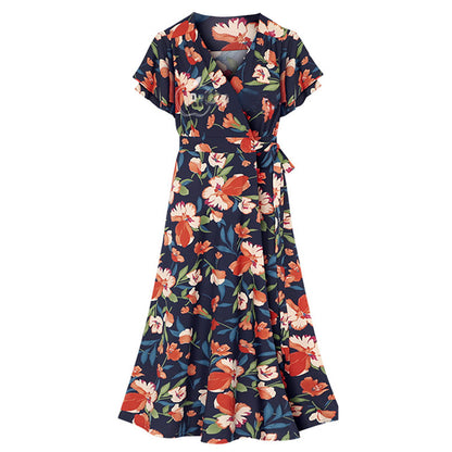 Summer Ruffled Flower Women Dresses