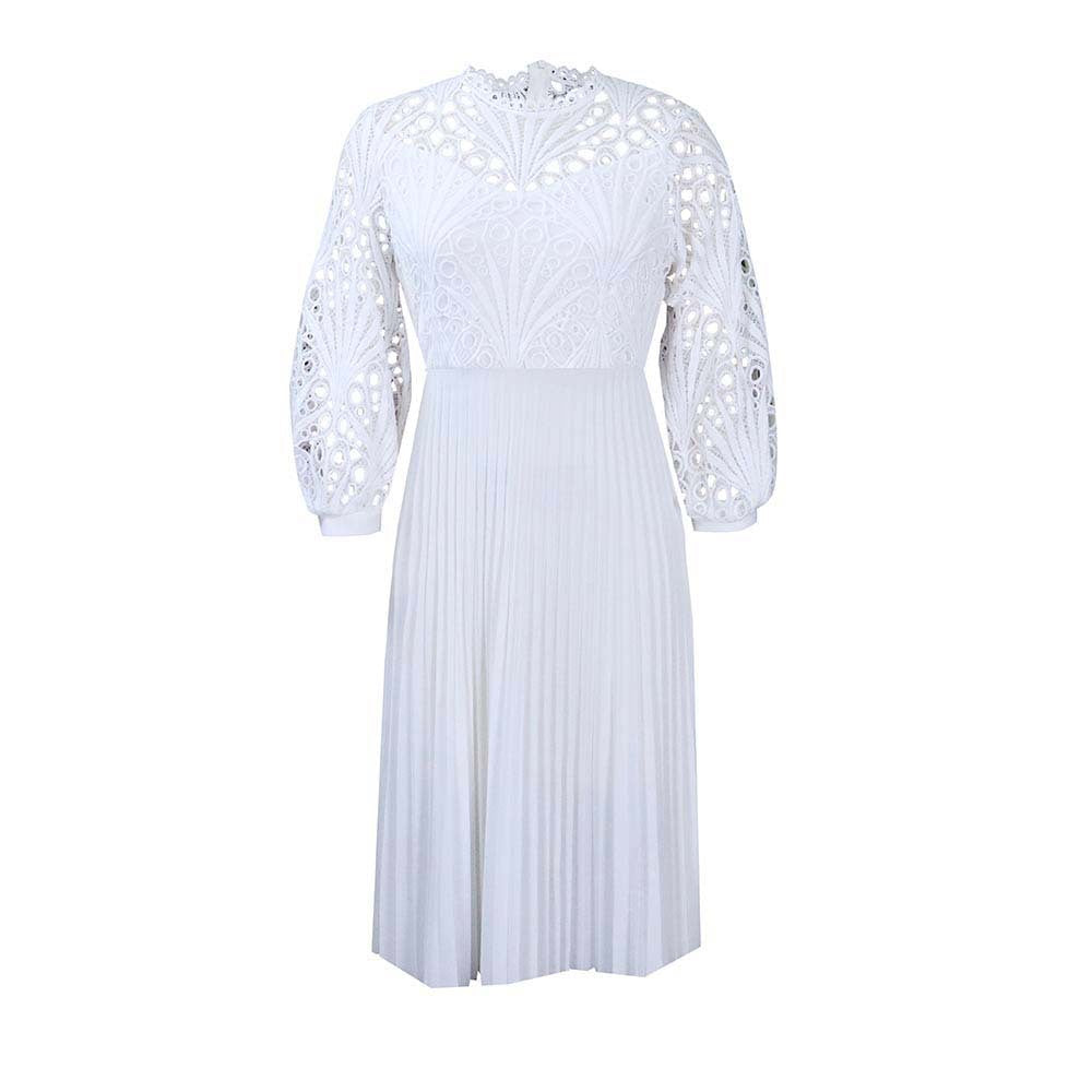 Elegant Hollow Out Plus Sizes Lace Party Dresses